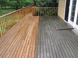 Cleaning weathered deck